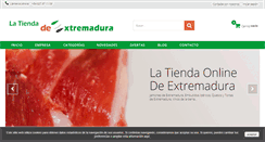 Desktop Screenshot of latiendadeextremadura.com