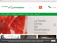 Tablet Screenshot of latiendadeextremadura.com